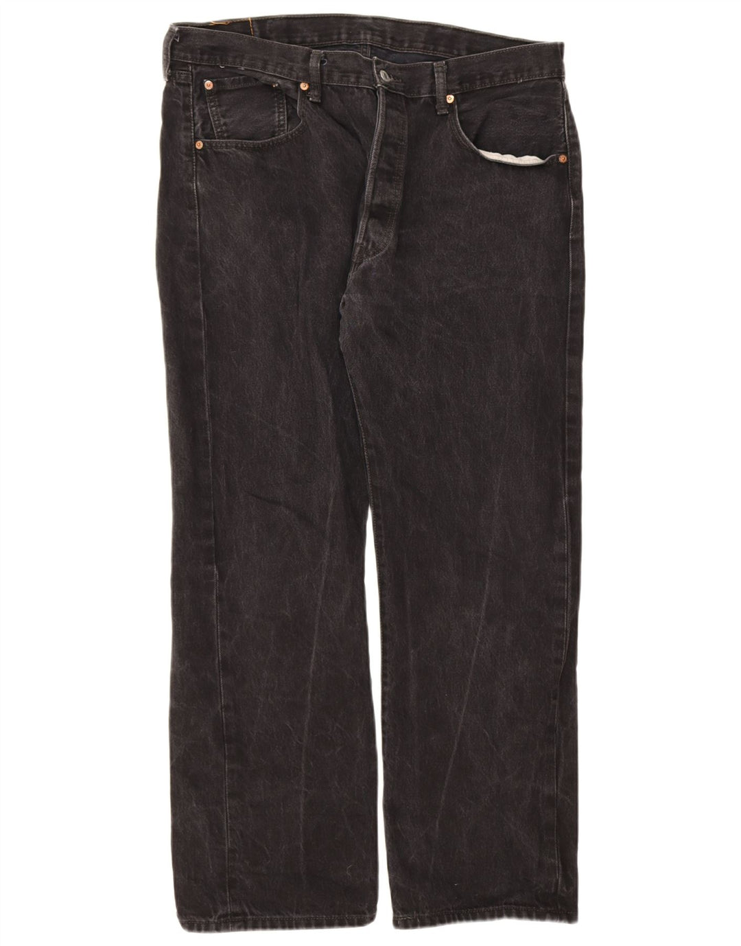Levi's Vaqueros rectos 501 para hombre W38 L30 Algodón negro