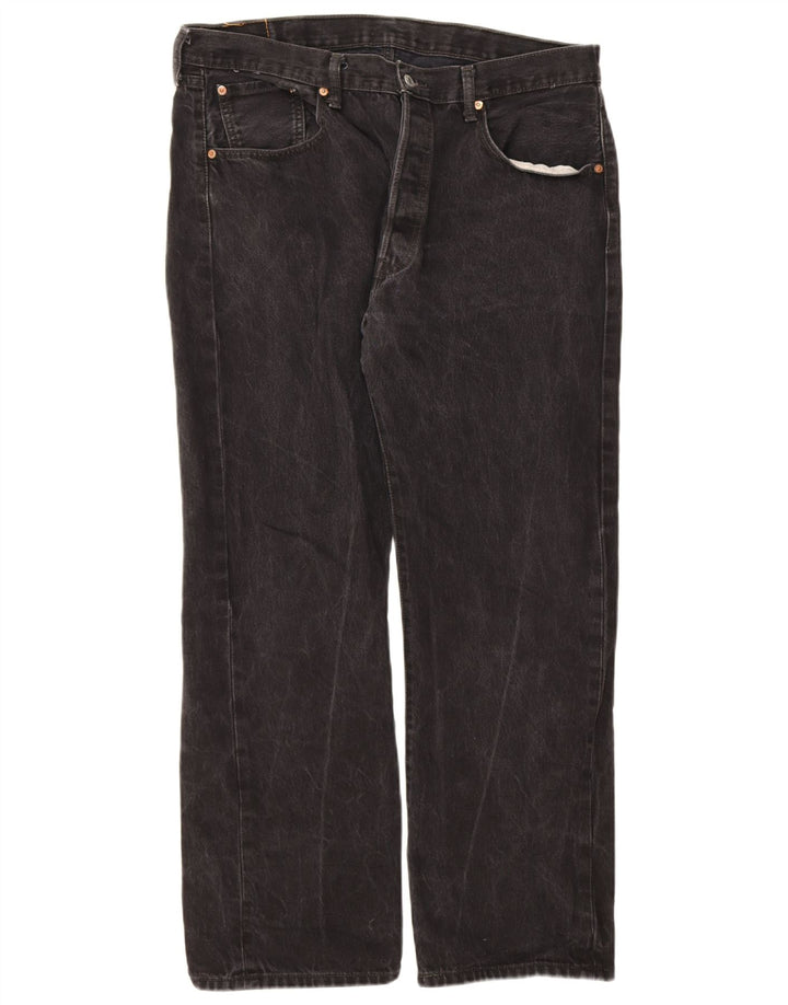 Levi's Vaqueros rectos 501 para hombre W38 L30 Algodón negro
