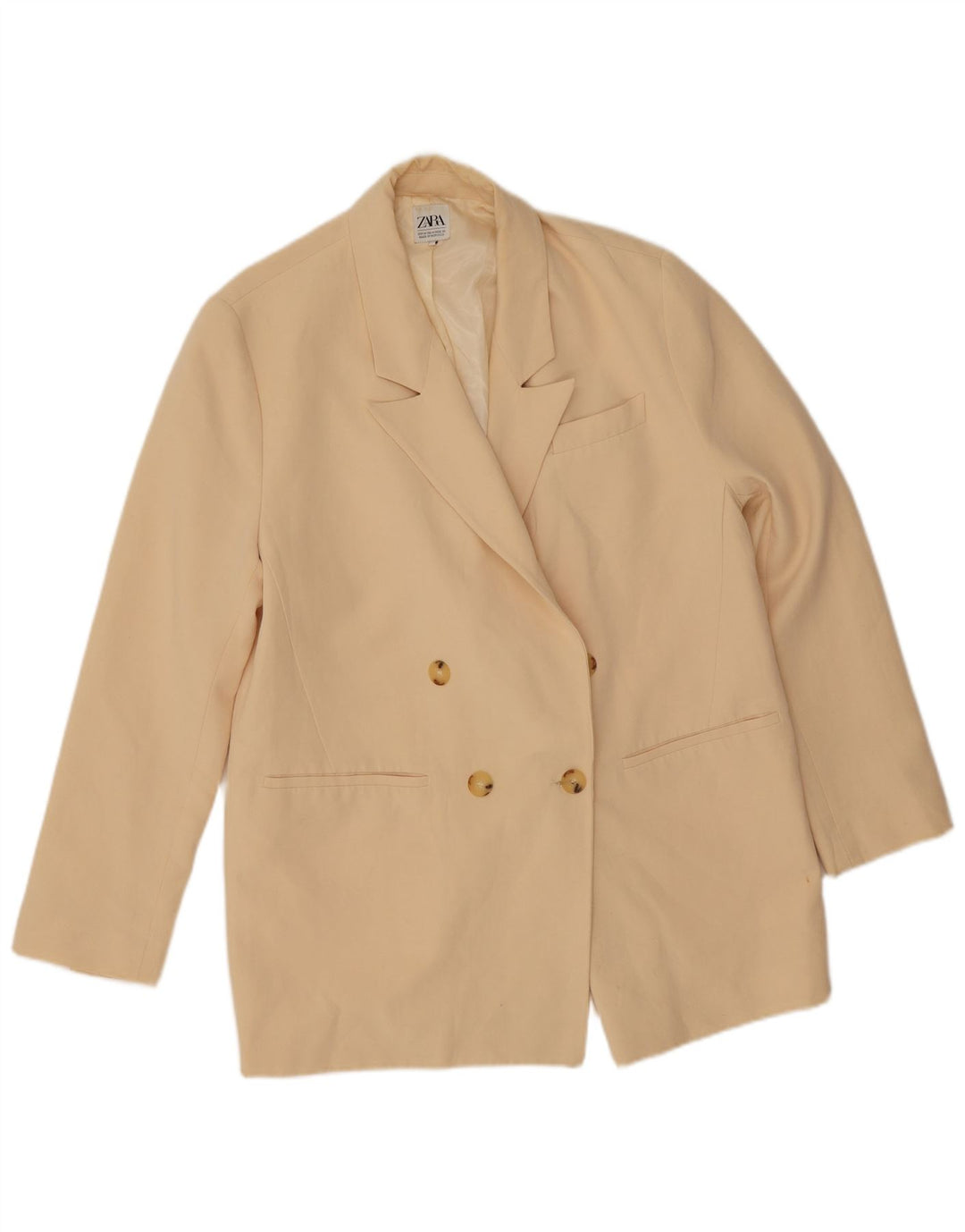 Zara Chaqueta Blazer De Doble Botonadura De Ajuste Holgado para Mujer