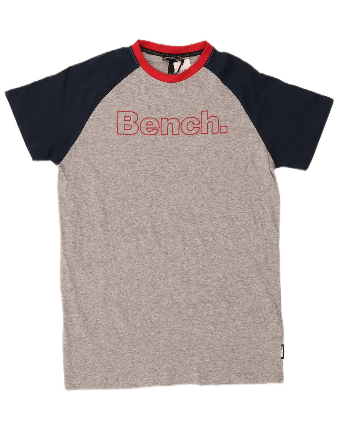 BENCH Camiseta gráfica para niño 12-13 años Gris Colorblock Algodón