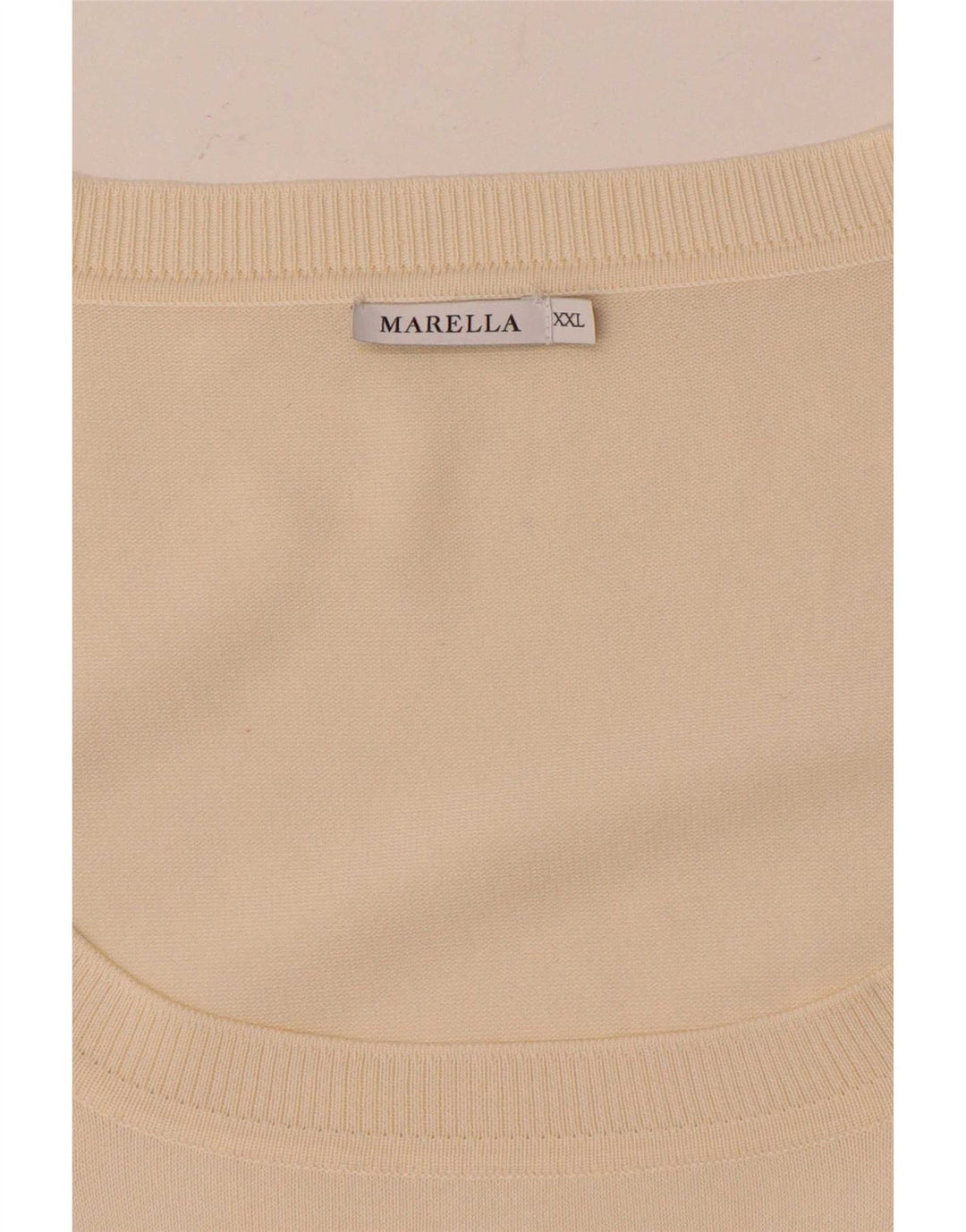 Marella Top para mujer manga 3/4 UK 20 2XL Blanco roto