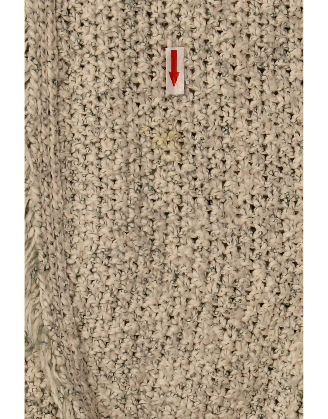 Zara Mujer Cárdigan Abierto Suéter UK 44 Medio Beige Moteado