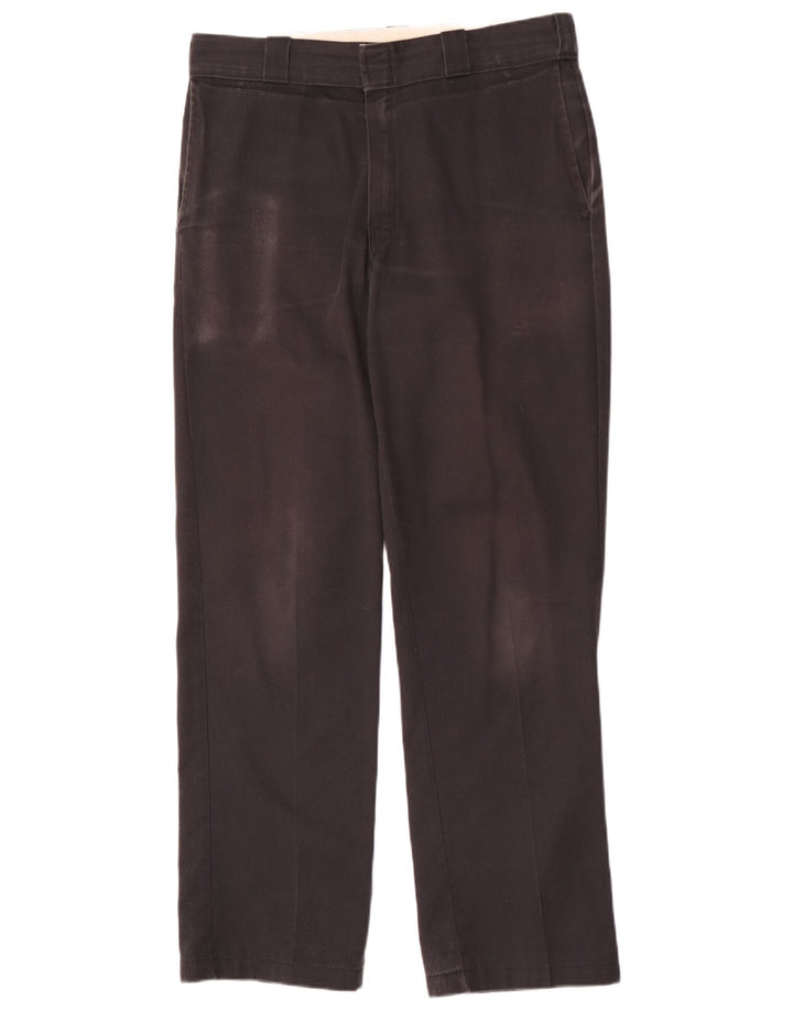 Dickies Pantalones chinos rectos para hombre W32 L32 Negro