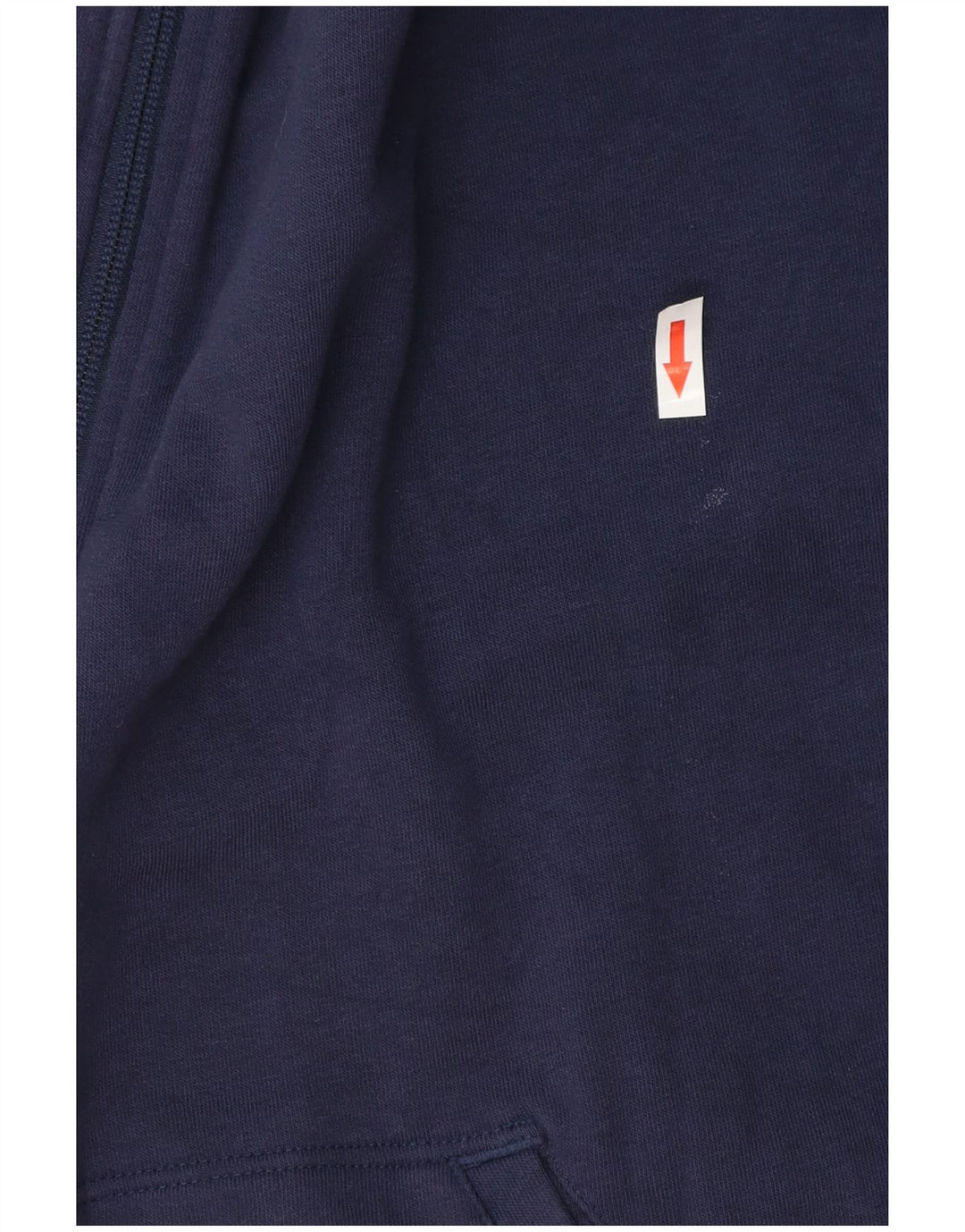 Puma Hombre Zip Sudadera Con Capucha Suéter Medio Azul Marino Algodón
