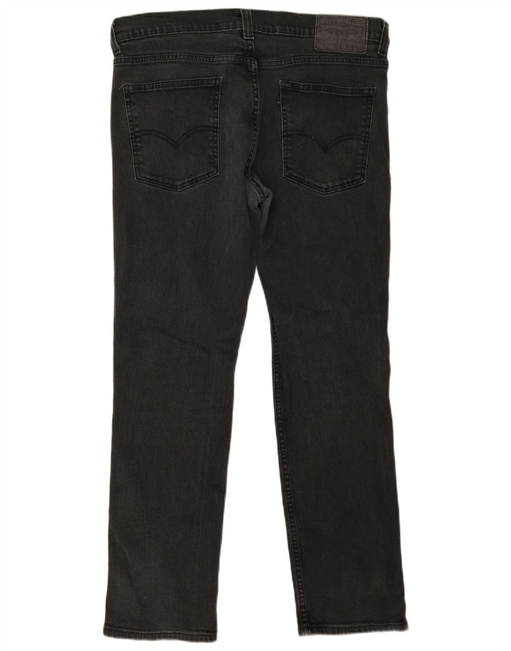 Levi's Hombre 511 Slim Jeans W34 L30 Algodón Gris