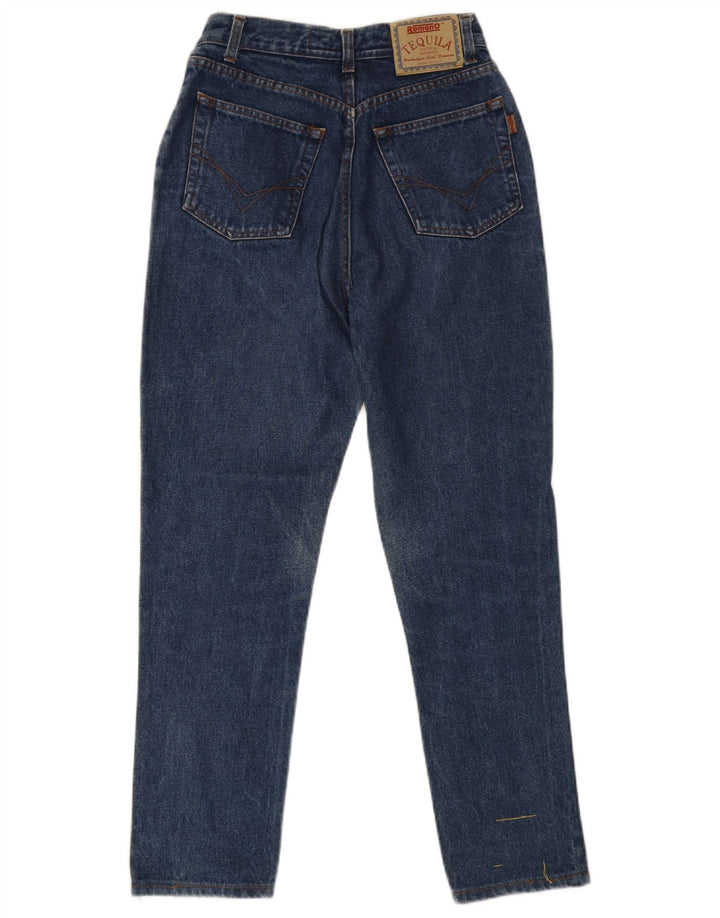 Vaqueros Romanos De Talle Alto Y Slim Para Mujer W28 L27 Algodón Azul
