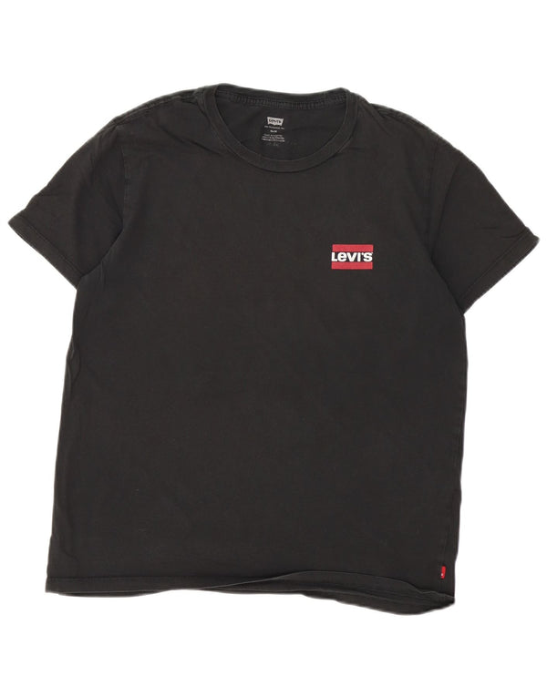 Levi's Camiseta ajustada para mujer UK 46 Large Algodón negro