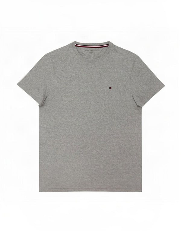 Tommy Hilfiger Mens T-Shirt Top Small Grey Flecked Cotton