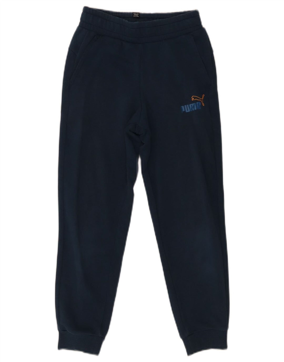 PUMA Boys Graphic Full Tracksuit 9-10 Years  Navy Blue Cotton