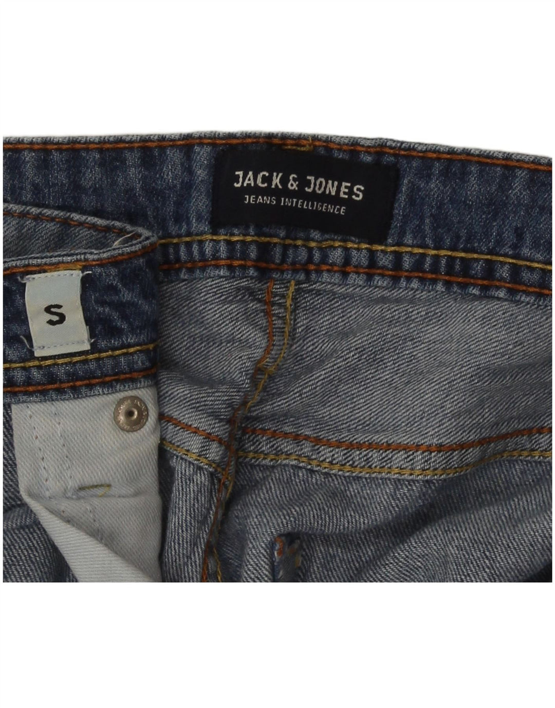 Jack & Jones Mens Regular Fit Denim Shorts Small W30 Azul