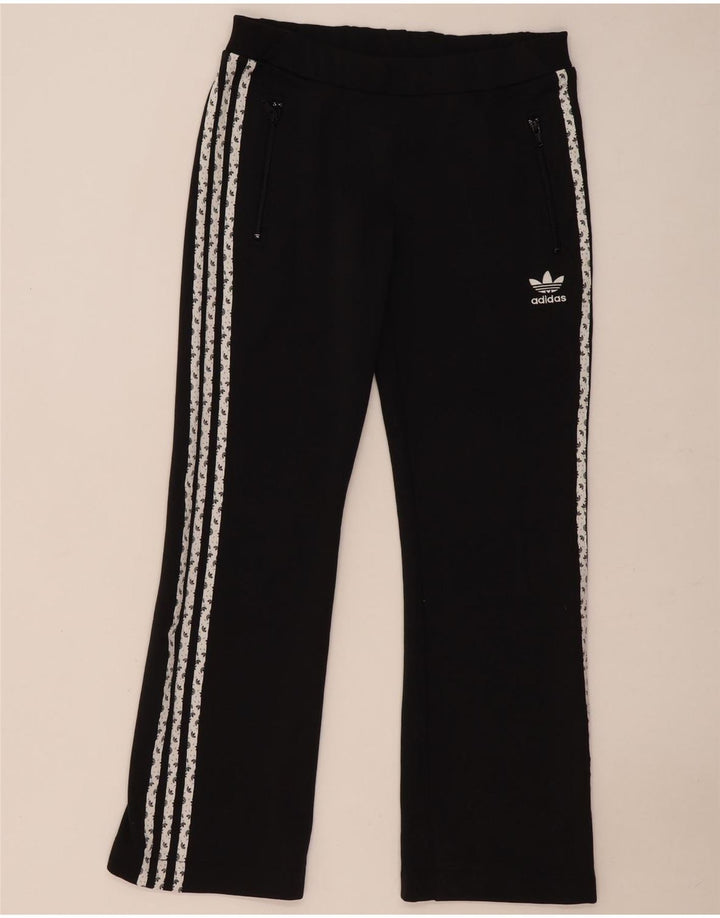 Adidas Pantalones de chándal gráficos para mujer UK 8 Small Poliéster negro