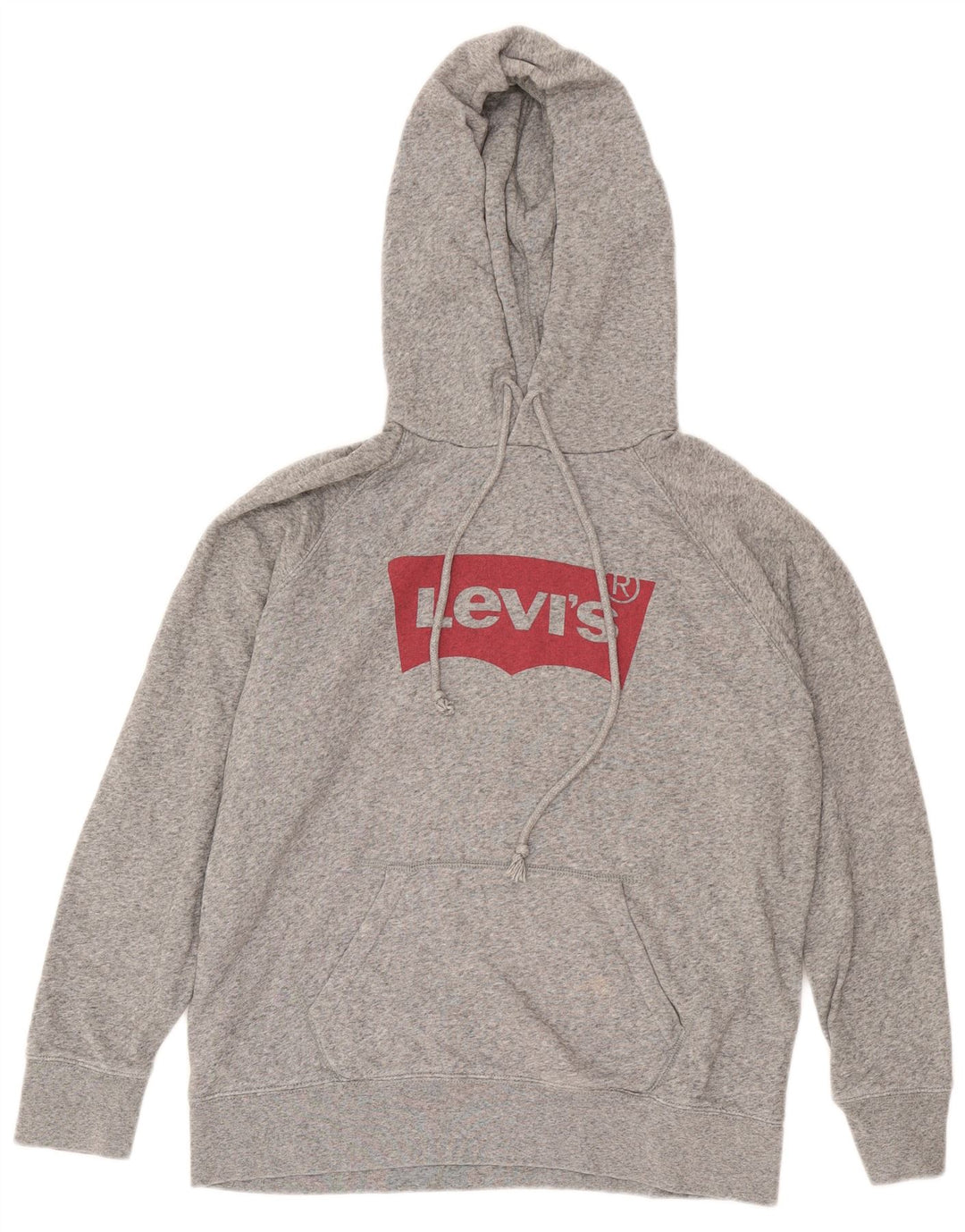 Levi's Hombre Sudadera Con Capucha Gráfica De Algodón Moteado Gris Medio