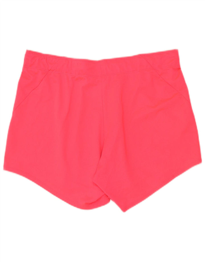 Nike - Pantalones cortos deportivos Dri Fit para mujer, talla 40, poliéster rosa medio