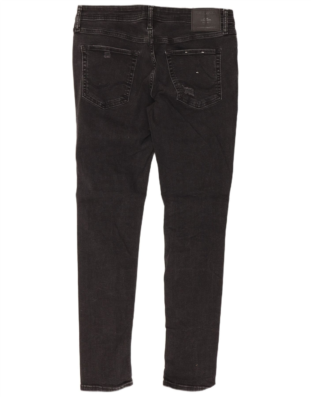 Jack & Jones Vaqueros ajustados desgastados para hombre W34 L32 Algodón negro