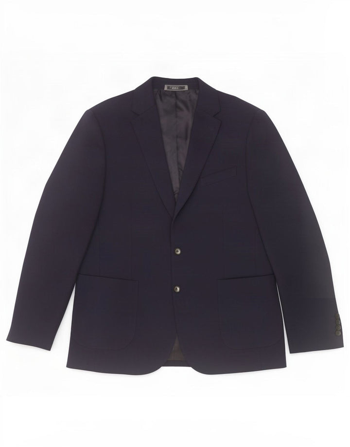 Marks & Spencer Chaqueta tipo blazer de 2 botones para hombre UK 42 Large Poliamida azul marino