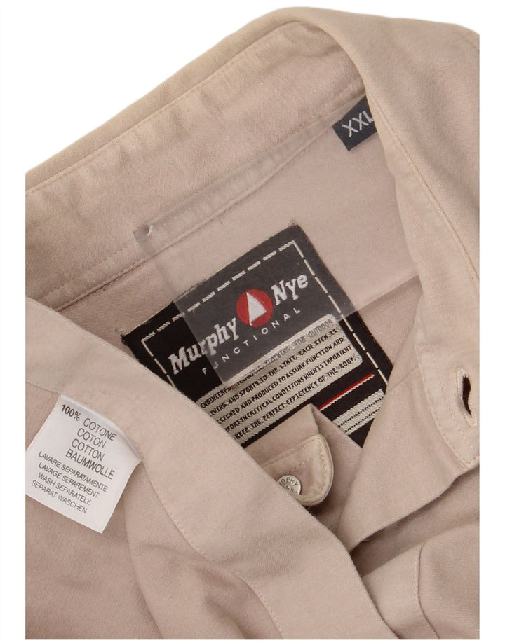 Murphy & Nye Camisa para hombre 2XL Algodón beige