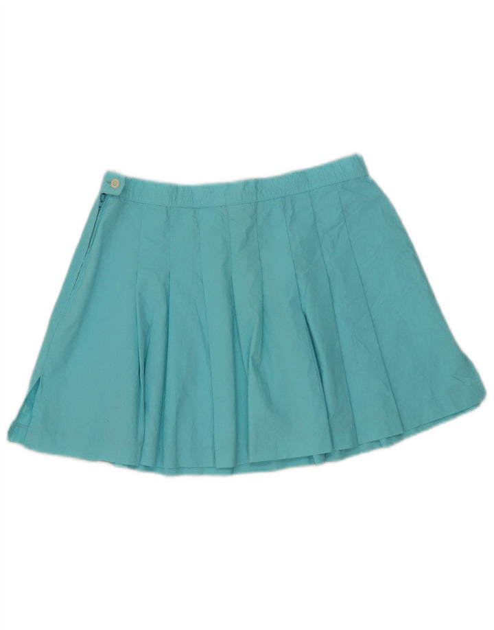 Sergio Tacchini Minifalda Plisada Mujer W28 Algodón Azul Medio