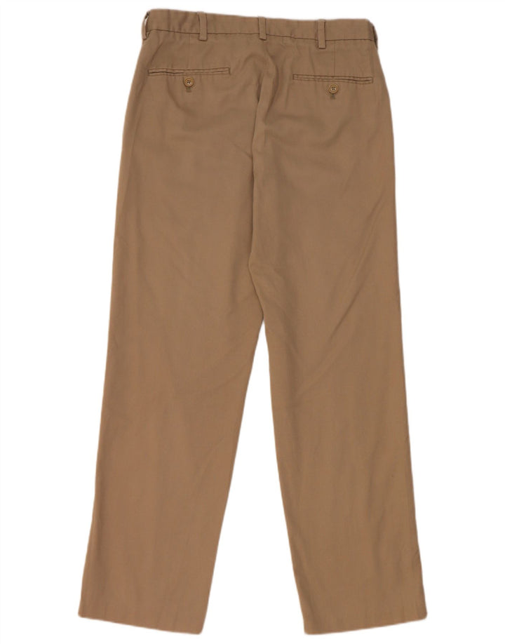 DOCKERS Mens Straight Chino Trousers W30 L30 Beige Polyester