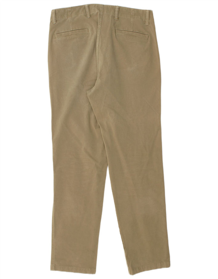DOCKERS Pantalones chinos ajustados y cónicos para hombre W34 L32 Algodón caqui