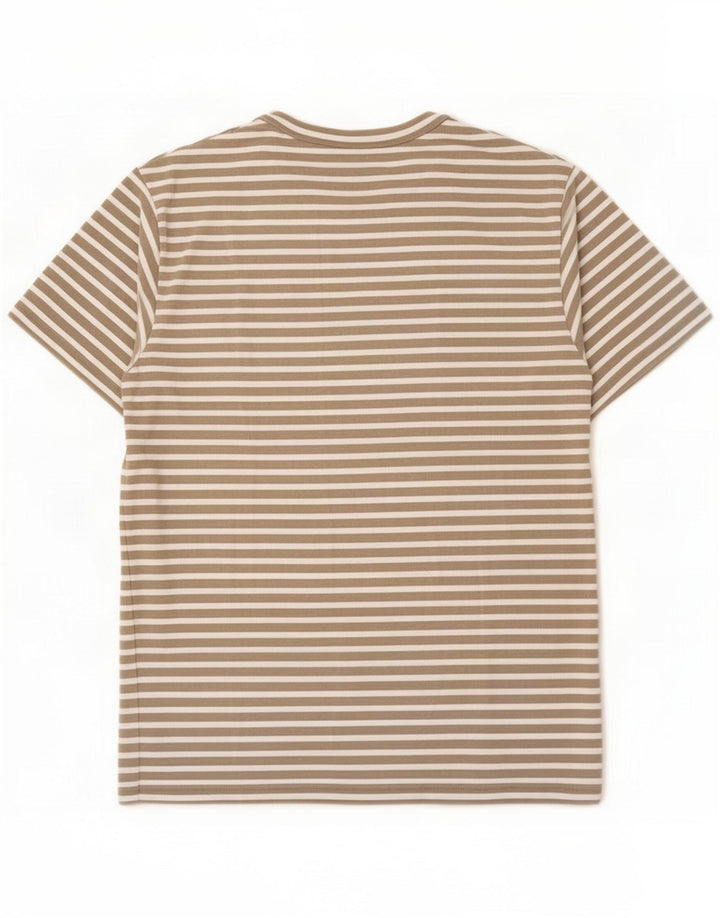 Cos Camiseta para hombre Top Algodón a rayas beige medio