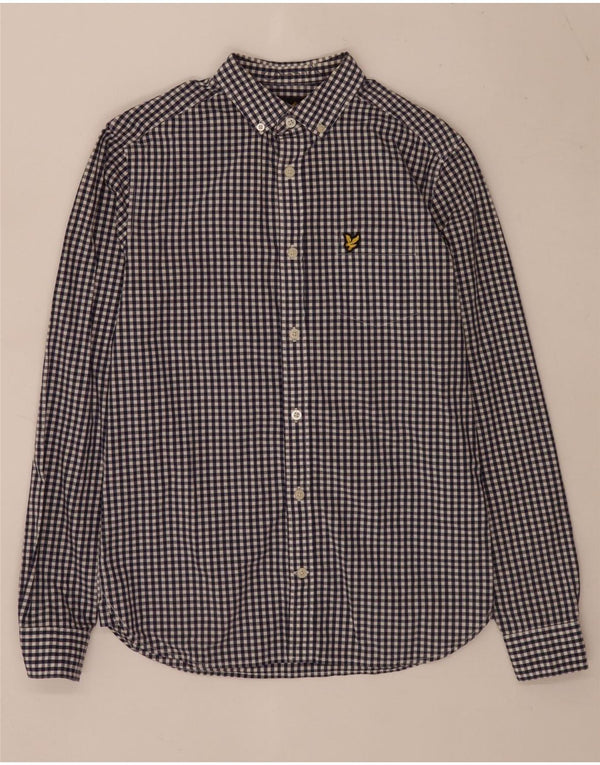 Camisa Lyle & Scott para hombre XS Algodón a cuadros azul
