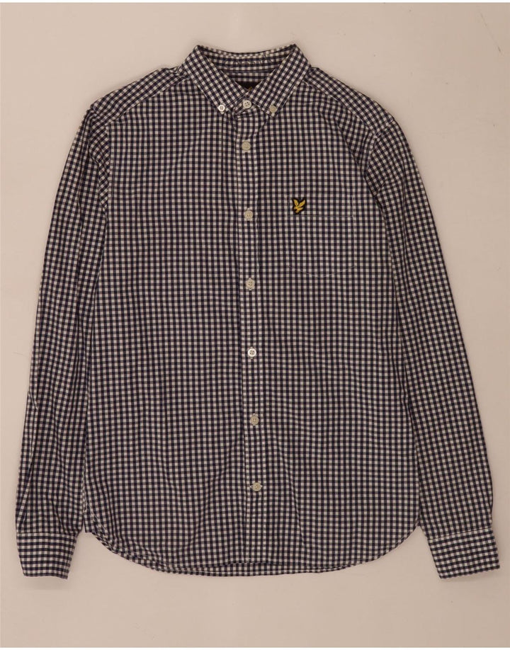 Camisa Lyle & Scott para hombre XS Algodón a cuadros azul