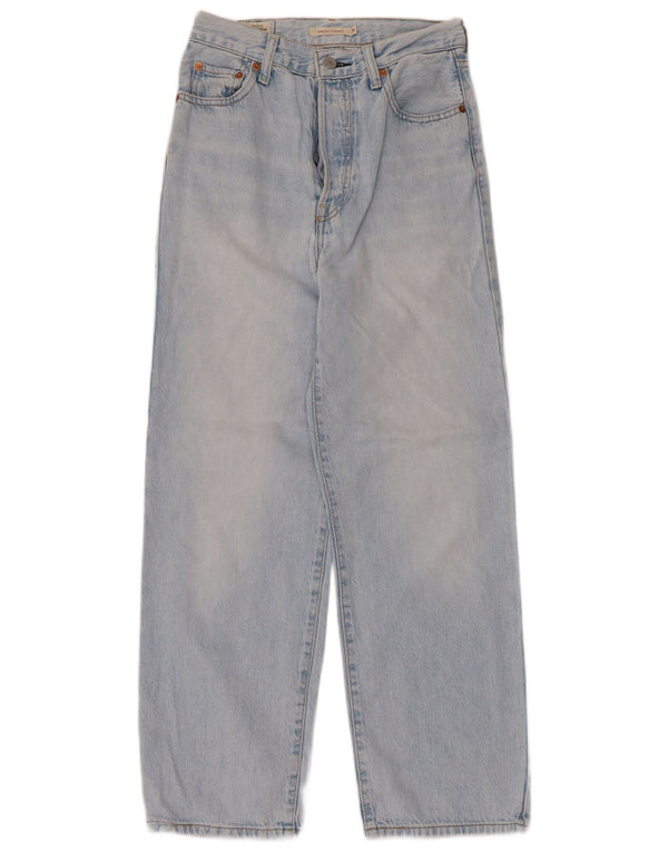 Vaqueros rectos de cintura alta Ribcage para mujer Levi's W26 L27 Algodón azul