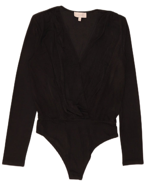 Body de manga larga para mujer Coast UK 44 Grande Poliéster negro