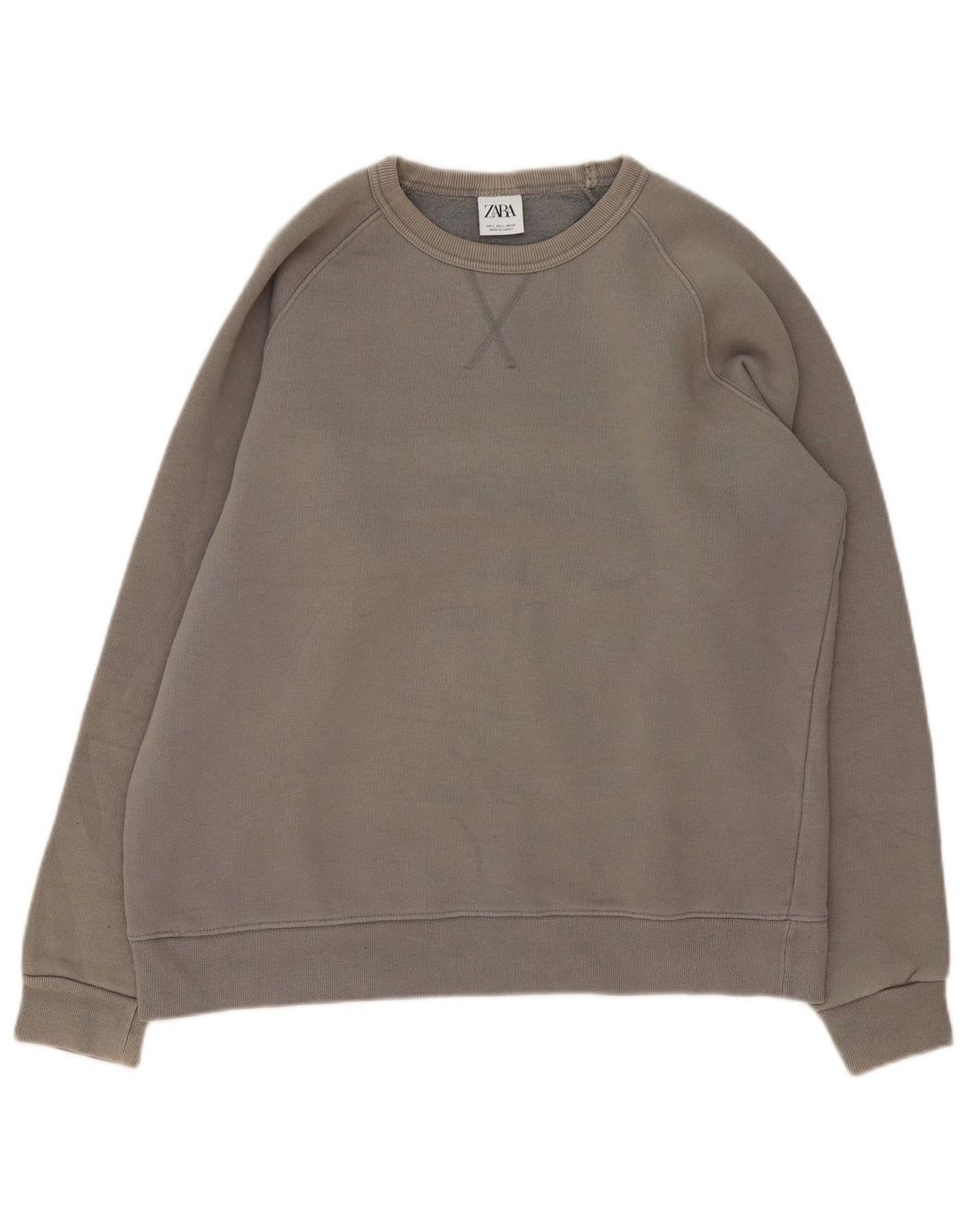 Zara Hombre Sudadera Jumper Grande Gris
