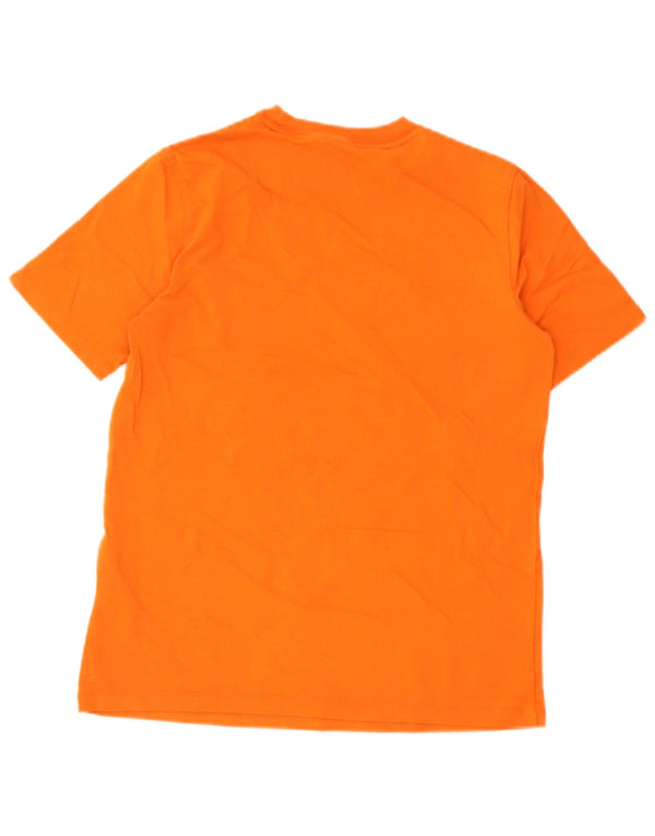 Adidas Camiseta gráfica para mujer Top UK 12 Algodón naranja mediano
