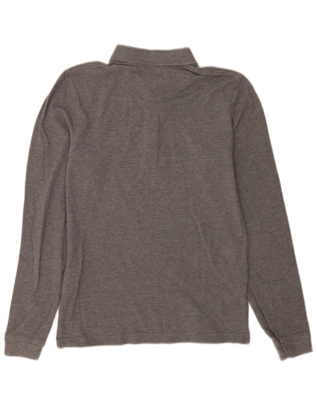 Lyle & Scott Polo de manga larga para hombre pequeño de algodón gris