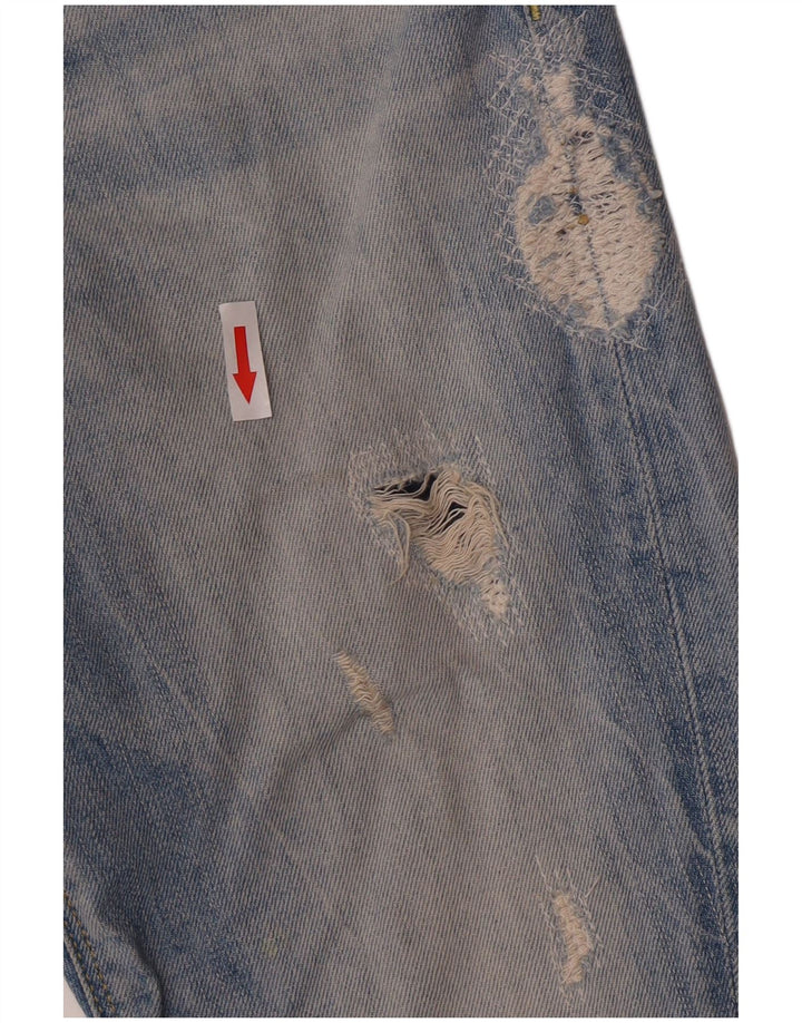 Guess Vaqueros Slim Desgastados Mujer W26 L24 Algodón Azul