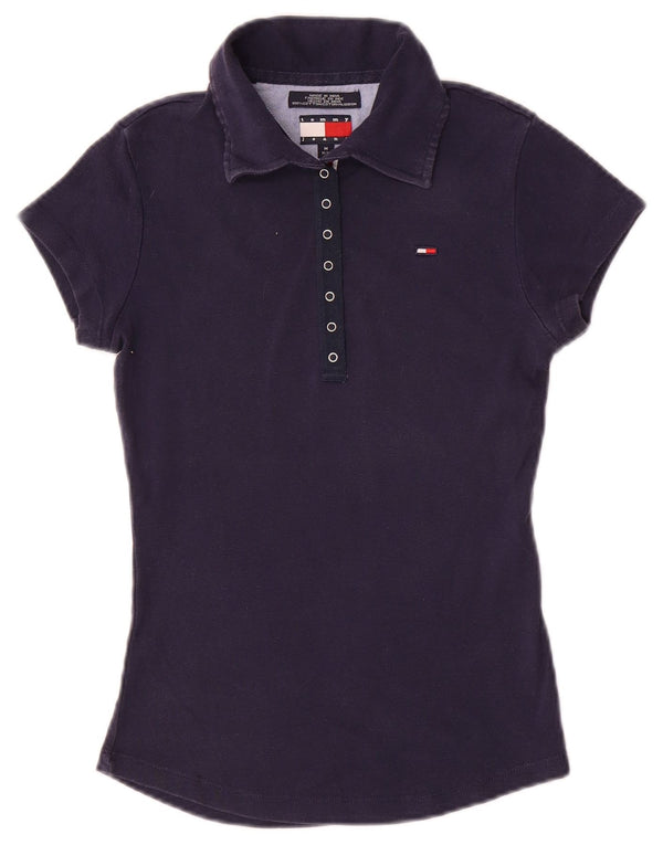Tommy Hilfiger Polo para mujer UK 12 Medio Azul Marino Algodón