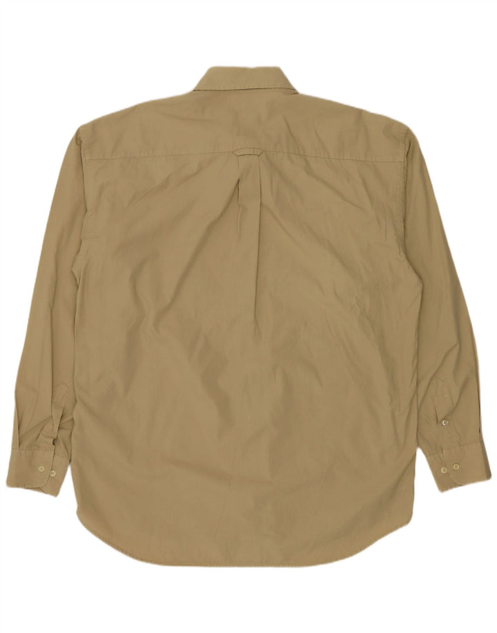 Camisa Kappa Hombre Grande Beige Algodón