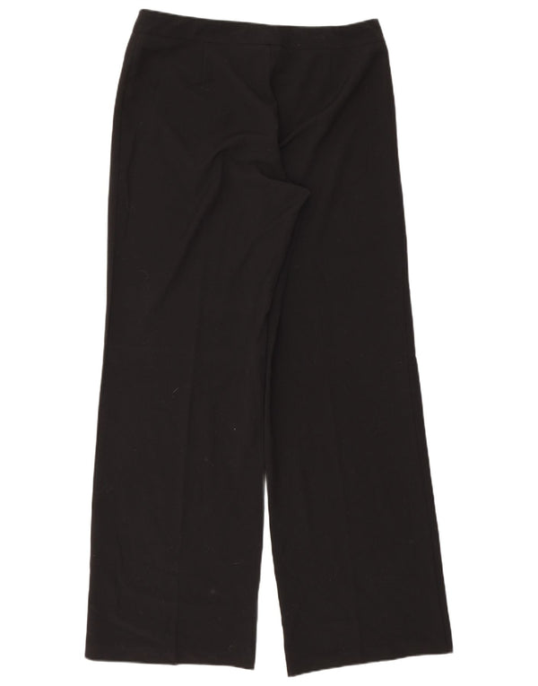 Marks & Spencer Pantalones Casuales Rectos para Mujer UK 40 Large W34 L32 Negro