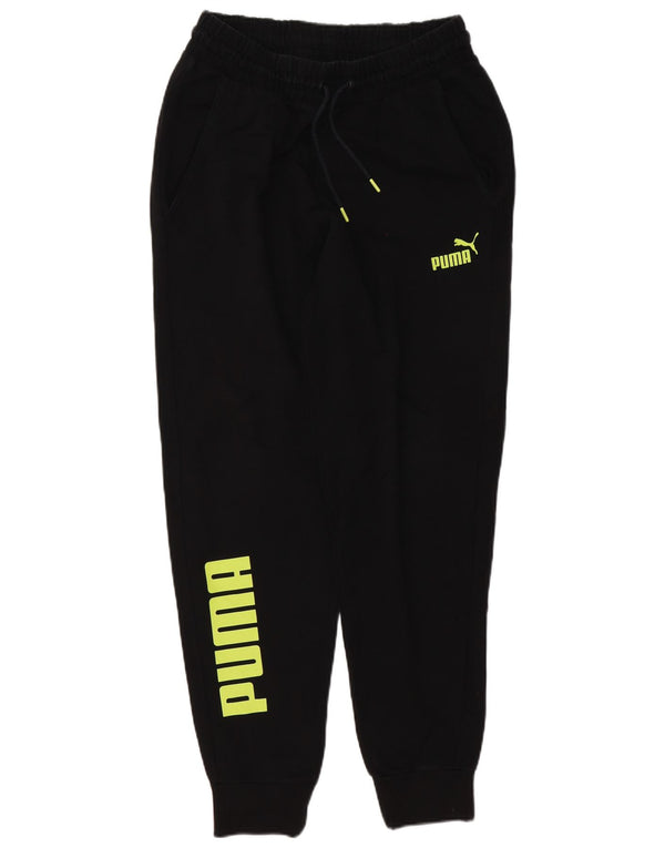 Puma Pantalones De Chándal Con Gráficos Para Hombre Joggers Grande De Algodón Negro