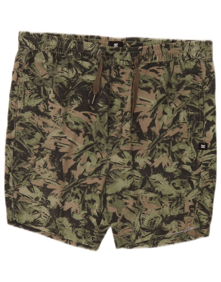 DC Shorts deportivos para hombre Small Green Camuflaje Algodón