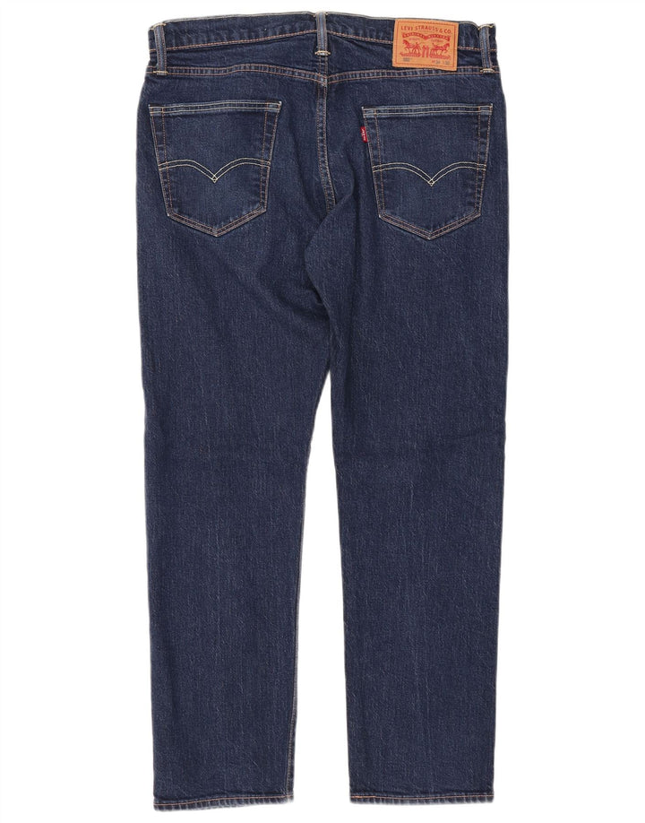 LEVI'S Vaqueros cónicos 502 para hombre W34 L30 Algodón azul marino