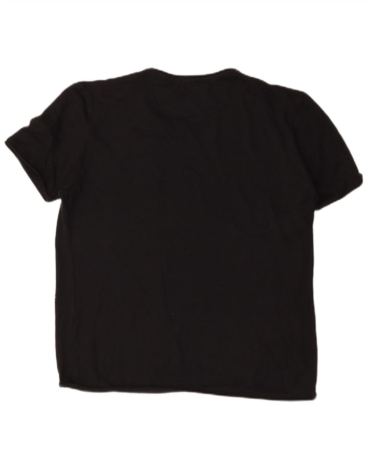 Zara Hombre Camiseta Top XL Negro
