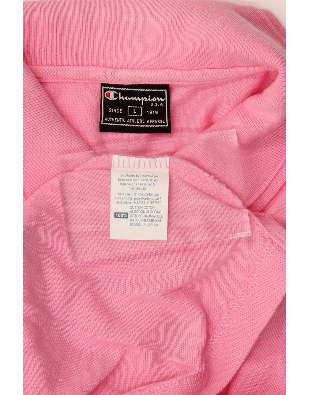 CHAMPION Polo sin mangas para mujer UK 40 Grande Algodón rosa