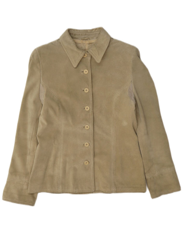 Conbipel Camisa de ante natural para mujer UK 10 Small Khaki