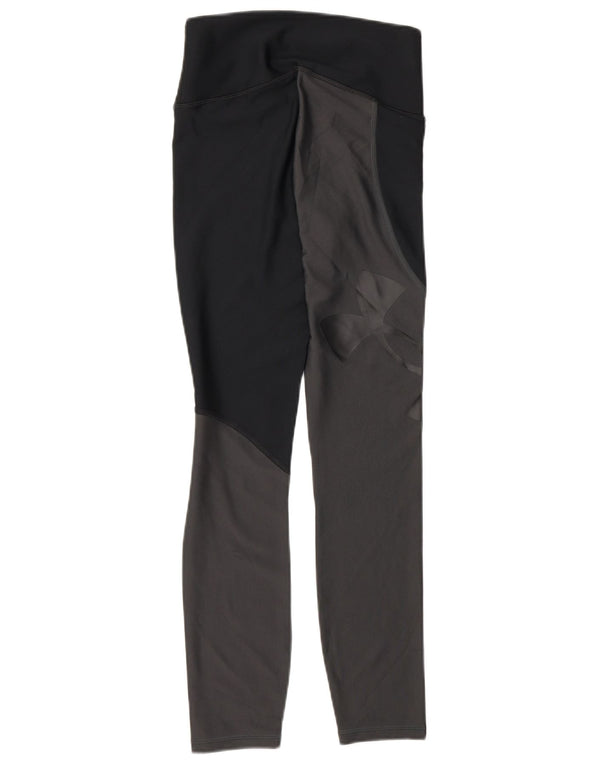 Under Armour Leggings gráficos para mujer UK 4 XS Gris Colorblock Poliéster