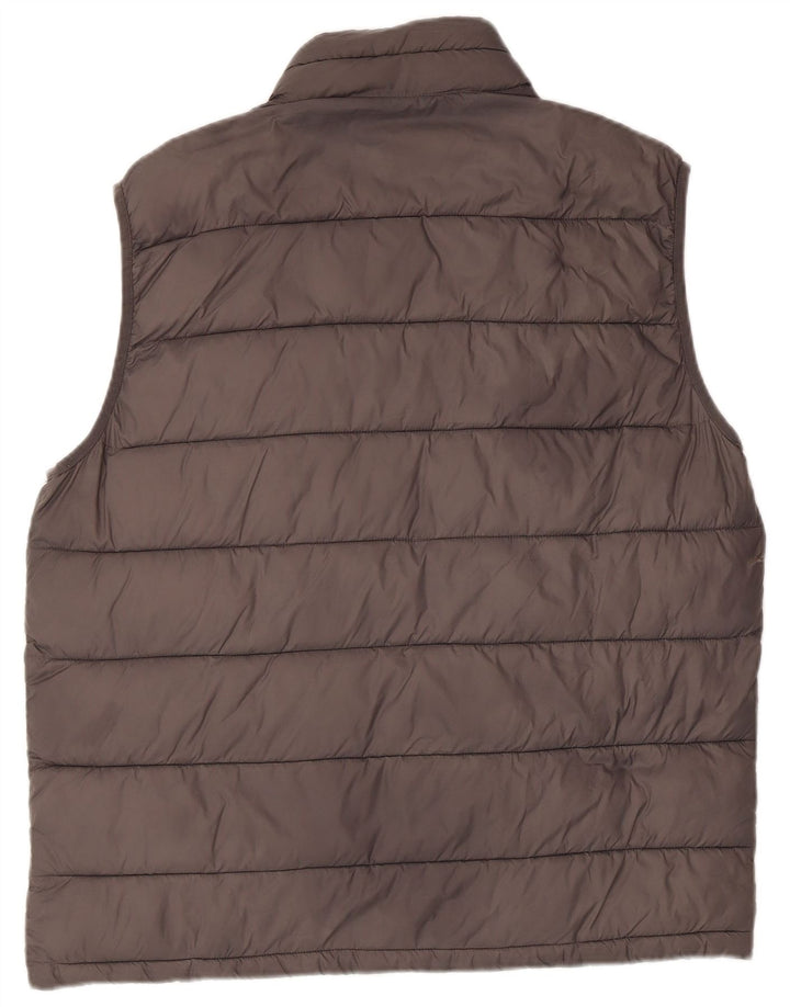Jack Wills Chaleco acolchado para hombre UK 40 Large Nylon gris
