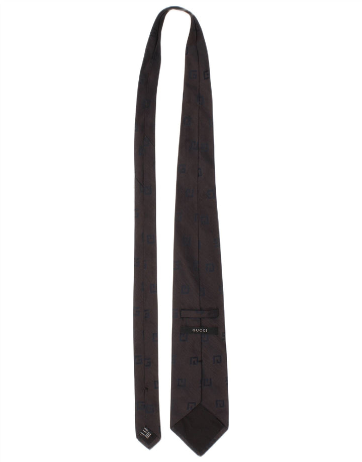 Corbata Gucci para hombre talla única gris seda clásica