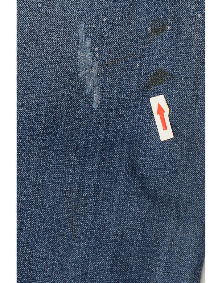 Diesel Vaqueros rectos desgastados para hombre W34 L34 Algodón azul