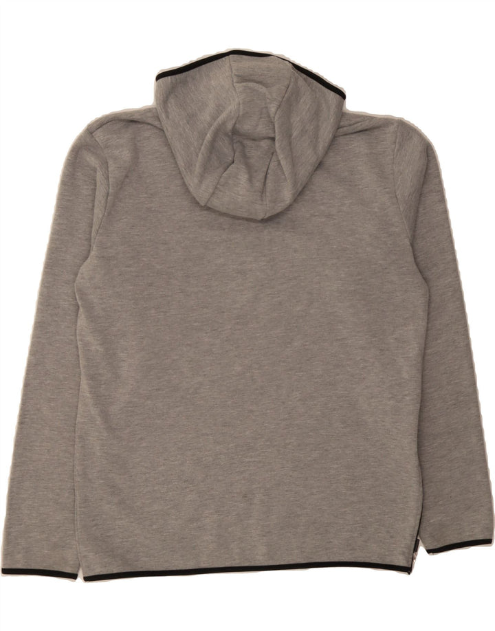 ELLESSE Mens Zip Neck Hoodie Jumper Medium Grey Polyester Vintage Ellesse and Second-Hand Ellesse from Messina Hembry 