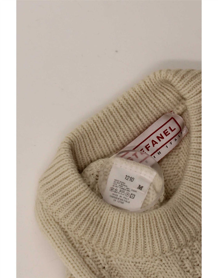 Stefanel Jersey De Cuello Redondo De Lana Beige Medio Hombre