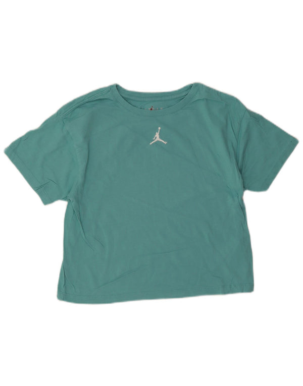 Jordan Camiseta Corta para Niñas 12-13 Años Grande Verde Algodón