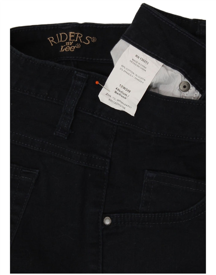 LEE Womens Riders Capri Jeans US 4 Pequeño W27 L18 Azul Marino Algodón
