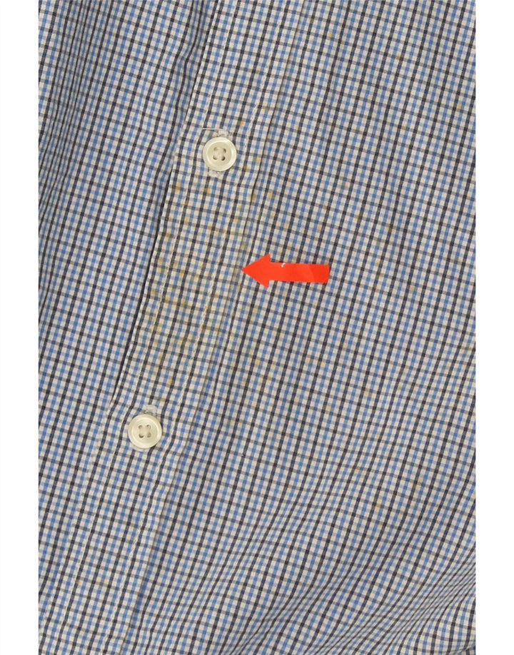 Camisa Gap Hombre XL Algodón A Cuadros Azul